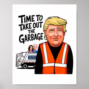 Affiche Mega Trump Garge Truck Temps Pour Sortir De La Gar
