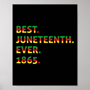 Affiche Meilleur 18e jour 1865 Noir afro-américain F
