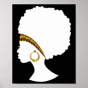 Affiche Meilleur Africain Américain Kente Naturel Hair Clo