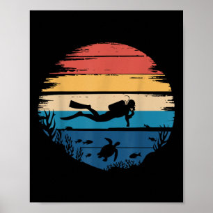 Affiche Meilleur Art de Plongée en Scaphandre Pour Hommes