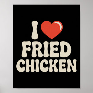 Affiche Meilleur Art de Poulet Frit Pour Hommes Femmes Enf