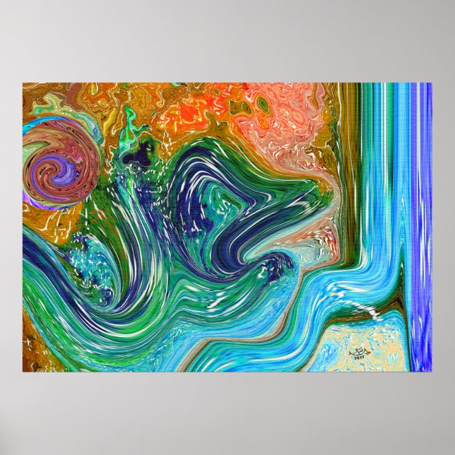 Affiche Meilleur art islamique moderne (Devant)