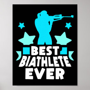 Affiche Meilleur Biathlète Toujours Sport Biathlon Biathlo