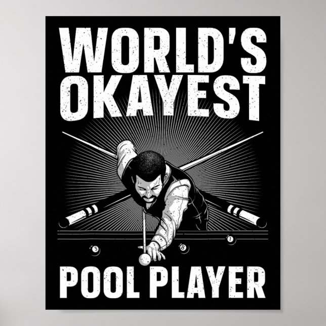 Affiche Meilleur Billard Art Pour Hommes Femmes Billard 8  (Devant)