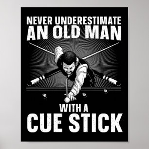 Affiche Meilleur Billard Art Pour Hommes Grand-Père Billar