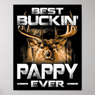 Affiche Meilleur Buckin' Pappy Ever Chemise Deer Chasse Bu