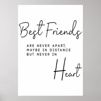 Affiche Meilleur cadeau d'amis pour elle