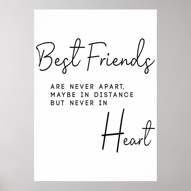 Affiche Meilleur cadeau d'amis pour elle (Devant)