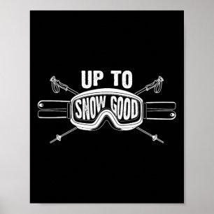 Affiche Meilleur cadeau de snowboard pour skieurs mignons