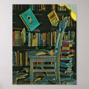 Affiche Meilleur cadeau pour les amateurs de livres