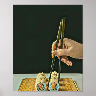 Affiche Meilleur cadeau pour les amateurs de sushi