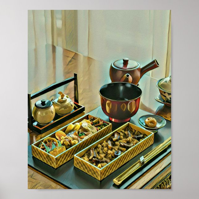 Affiche Meilleur cadeau pour les amateurs de sushi (Devant)