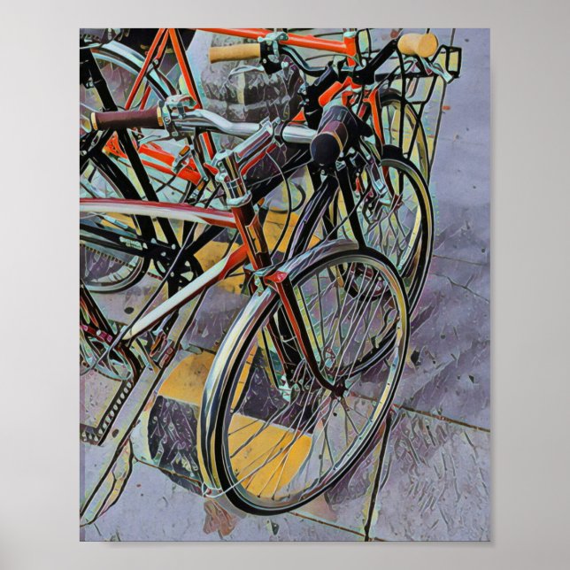 Affiche Meilleur cadeau pour les amateurs de vélo (Devant)