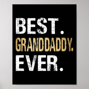 Affiche Meilleur Cadeaux De Grand-Papa De Grandgirl Gran