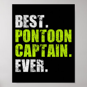 Affiche Meilleur capitaine de ponton jamais drôle de batea