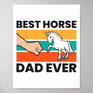 Affiche Meilleur Cheval Papa Jamais Equestre Père Horsebac