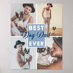 Affiche Meilleur Chien Papa Jamais Fête des pères Meilleur