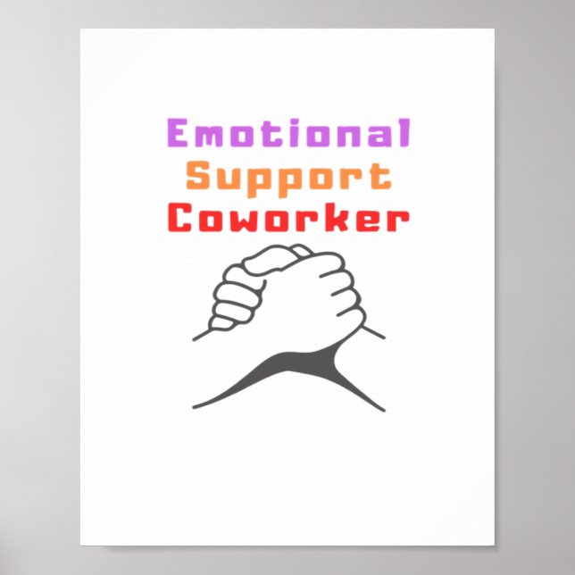 Affiche Meilleur collaborateur d'aide émotionnelle (Devant)
