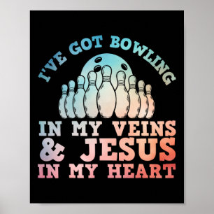 Affiche Meilleur Conception De Bowling Pour Hommes Femmes 