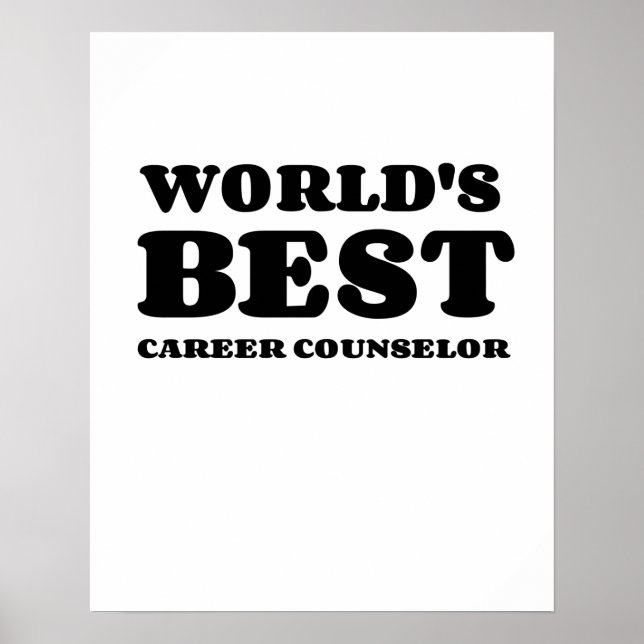 AFFICHE MEILLEUR CONSEILLER CARRIÈRE AU MONDE (Devant)