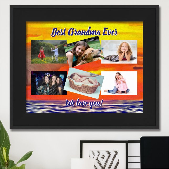 Affiche Meilleur coucher de soleil de grand-mère 2443 (Créateur téléchargé)