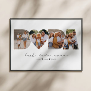 Affiche Meilleur Dada Ever 4 Collage photo Première Fête d