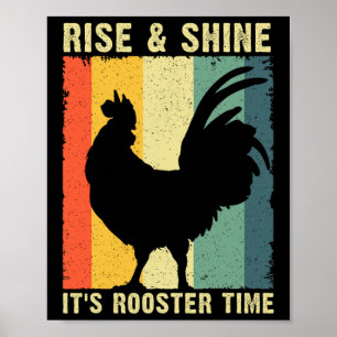 Affiche Meilleur design de coq pour hommes femmes enfants