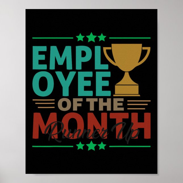Affiche Meilleur Employé Du Mois Runner Up Office (Devant)