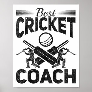 Affiche Meilleur entraîneur de cricket - Joueur de cricket