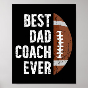 Affiche Meilleur Entraîneur De Papa Jamais Football Papa D