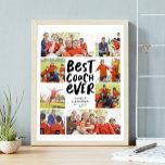 Affiche Meilleur entraîneur jamais huit photos collage cad<br><div class="desc">Célébrez un excellent #entraîneur et dites merci pour une excellente saison avec ce collage de 8 photos "meilleur entraîneur jamais". Le texte gras tendance comprend un espace pour un nom et un bilan ou d'autres statistiques. Le texte noir est entouré de photos - 6 carrées et 2 horizontales. Trouvez plus...</div>