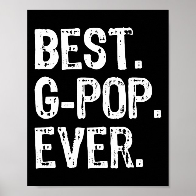 Affiche Meilleur G-pop Ever Cool de famille Funny Gpop (Devant)