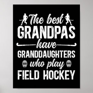 Affiche Meilleur Grand-Père de Hockey sur Gazon Joueur de
