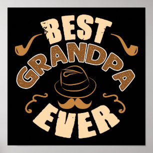 Affiche Meilleur grand-père de tous les temps - Illustrati