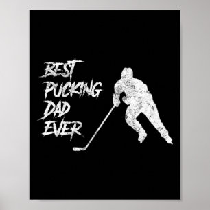 Affiche Meilleur homme canette papa jamais hockey Fête des