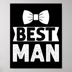 Affiche Meilleur homme Mariage Groomsmen Funny Bride Bache