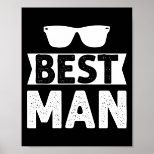 Affiche Meilleur homme Mariage Groomsmen Funny Bride Bache