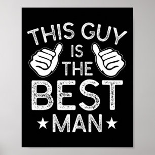 Affiche Meilleur homme Mariage Groomsmen Funny Bride Bache
