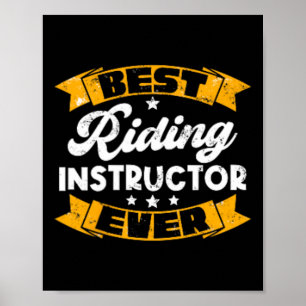 Affiche Meilleur Instructeur D'Équitation Ever Équitation
