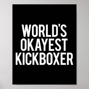 Affiche Meilleur Kickboxeur du Monde Entraînement de Kickb