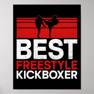 Affiche Meilleur kickboxeur en freestyle - Arts martiaux k