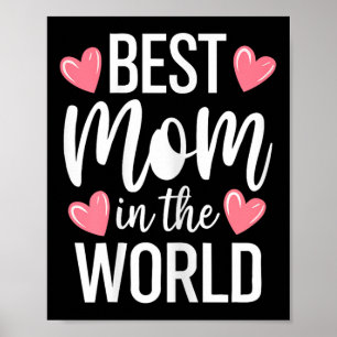 Affiche Meilleur Maman Du Monde T-Shirt Femmes Meilleure M