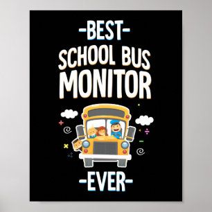 Affiche Meilleur moniteur de bus scolaire