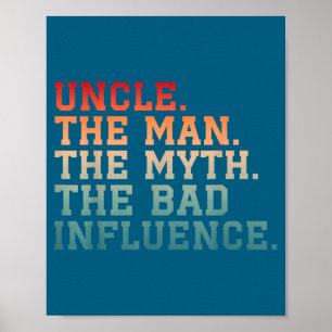 Affiche Meilleur Oncle Humour Oncles Club Père's