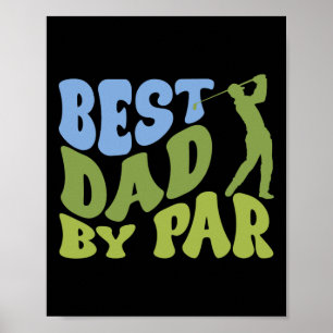 Affiche Meilleur Papa 2 Drôle Fête des Pères Papa Golf Ama
