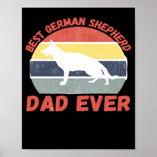 Affiche Meilleur papa Berger allemand de tous les temps ci