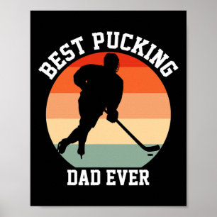 Affiche Meilleur Papa de Hockey de tous les Temps Pla