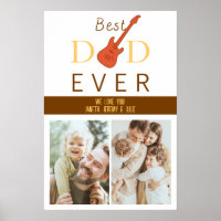 Meilleur papa jamais mignon Cool Moderne Fête des