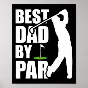 Affiche Meilleur Papa Par Drôle Golf Fête des Pères Papa