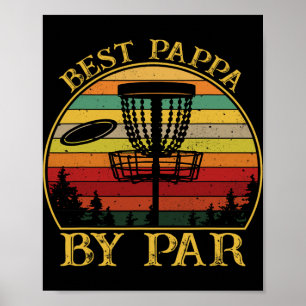 Affiche Meilleur Papa Par Funny Disc Golfing Papa